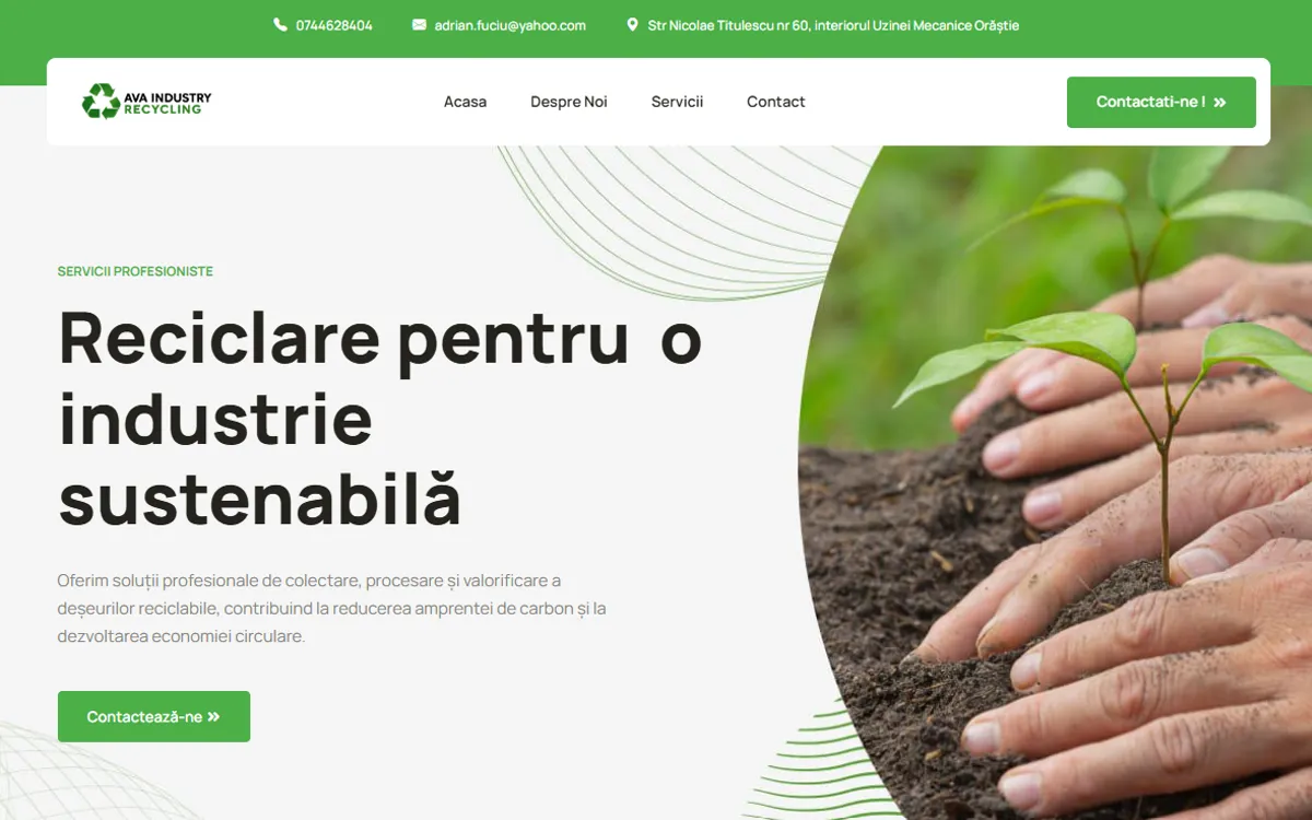 Ava Industry Recycling website